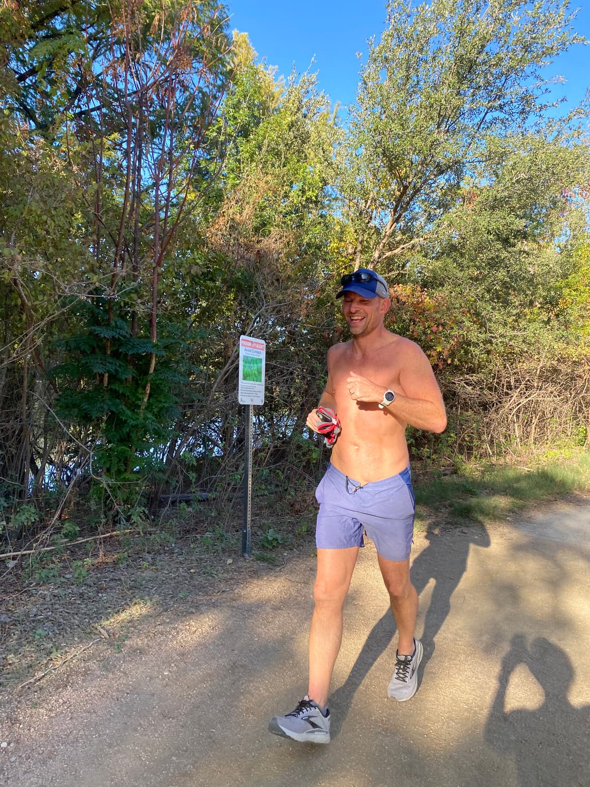 Dr. Dan Foss on the trails